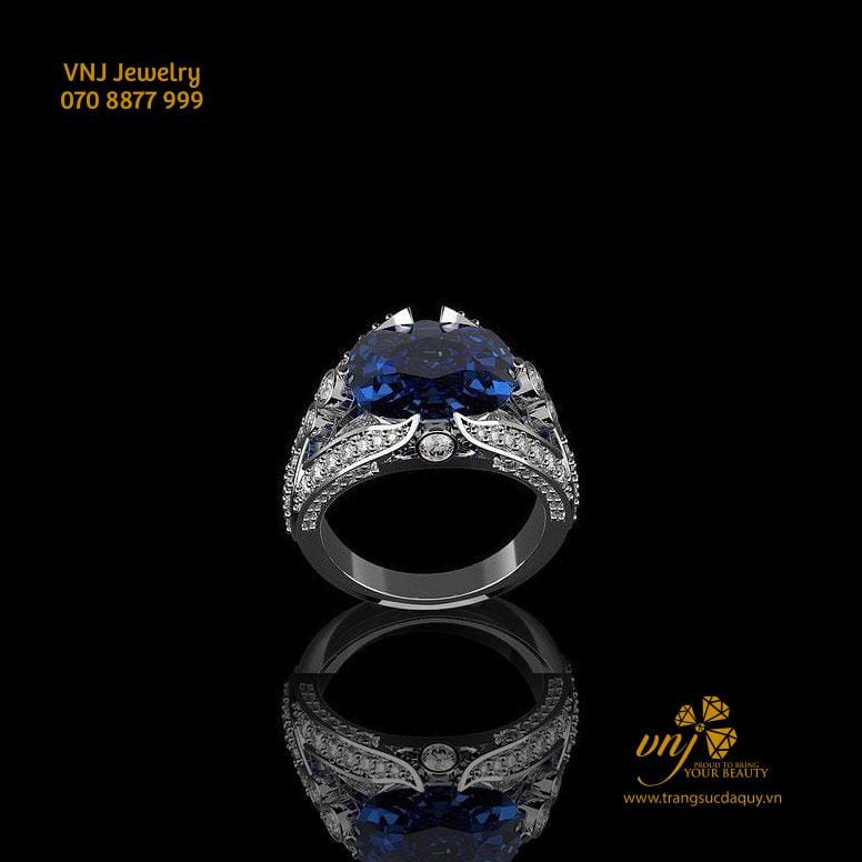 Nhẫn Sapphire Xanh Dương NM102