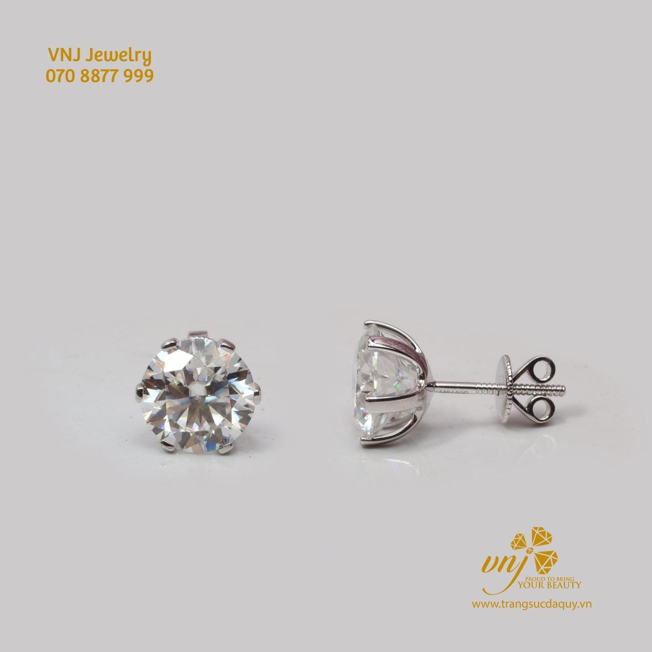 Bông Tai Moissanite BTMS9