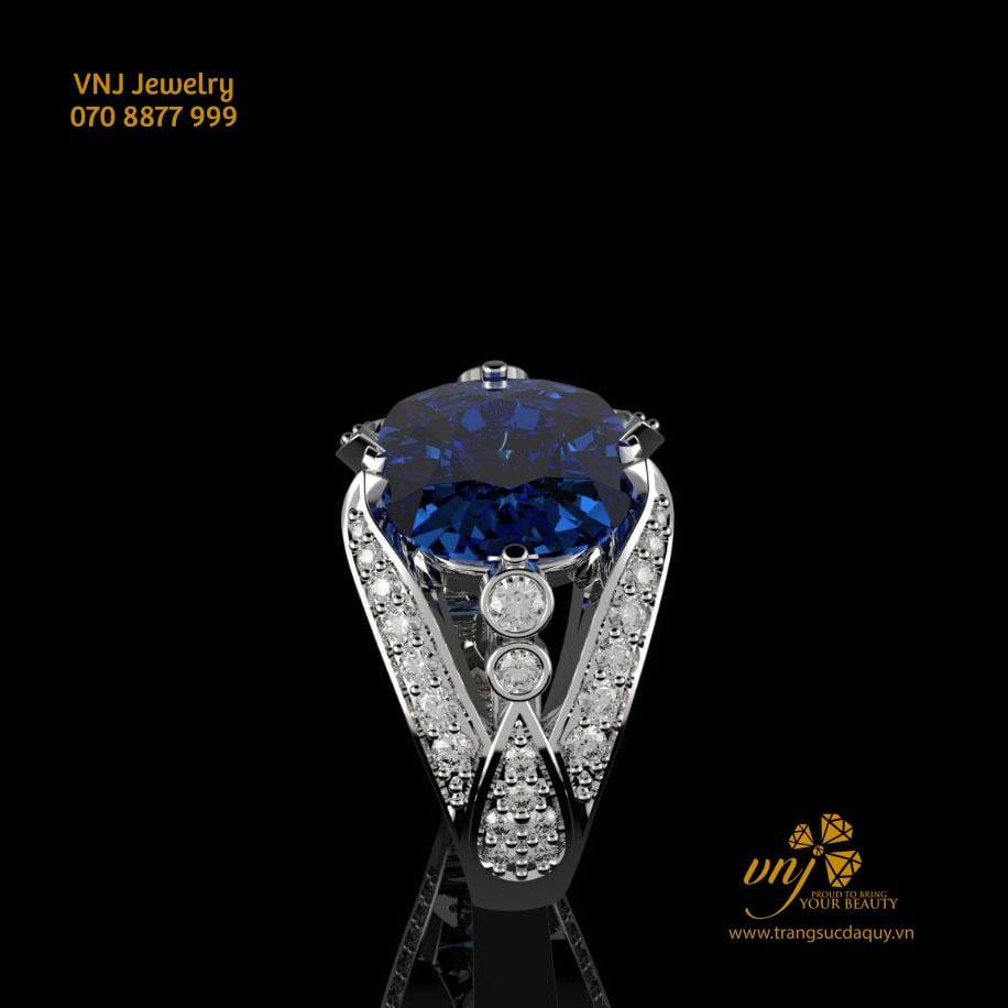 Nhẫn Sapphire Xanh Dương NM102
