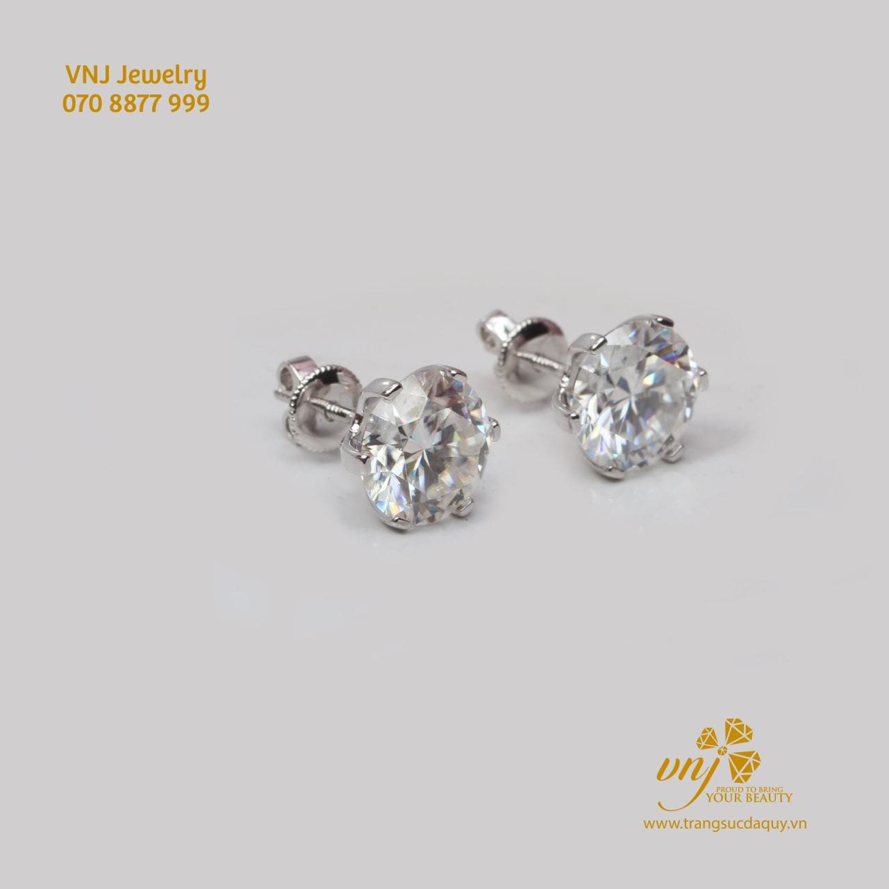 Bông Tai Moissanite BTMS9