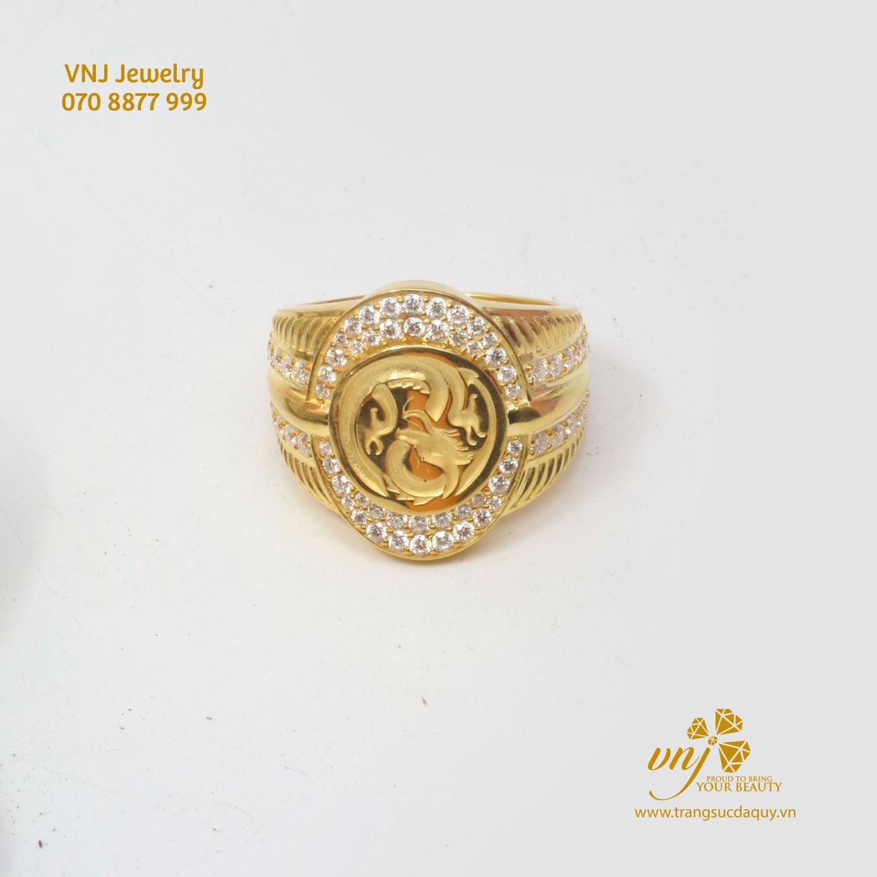 Nhẫn Nam Full Xoàn Tấm MN101