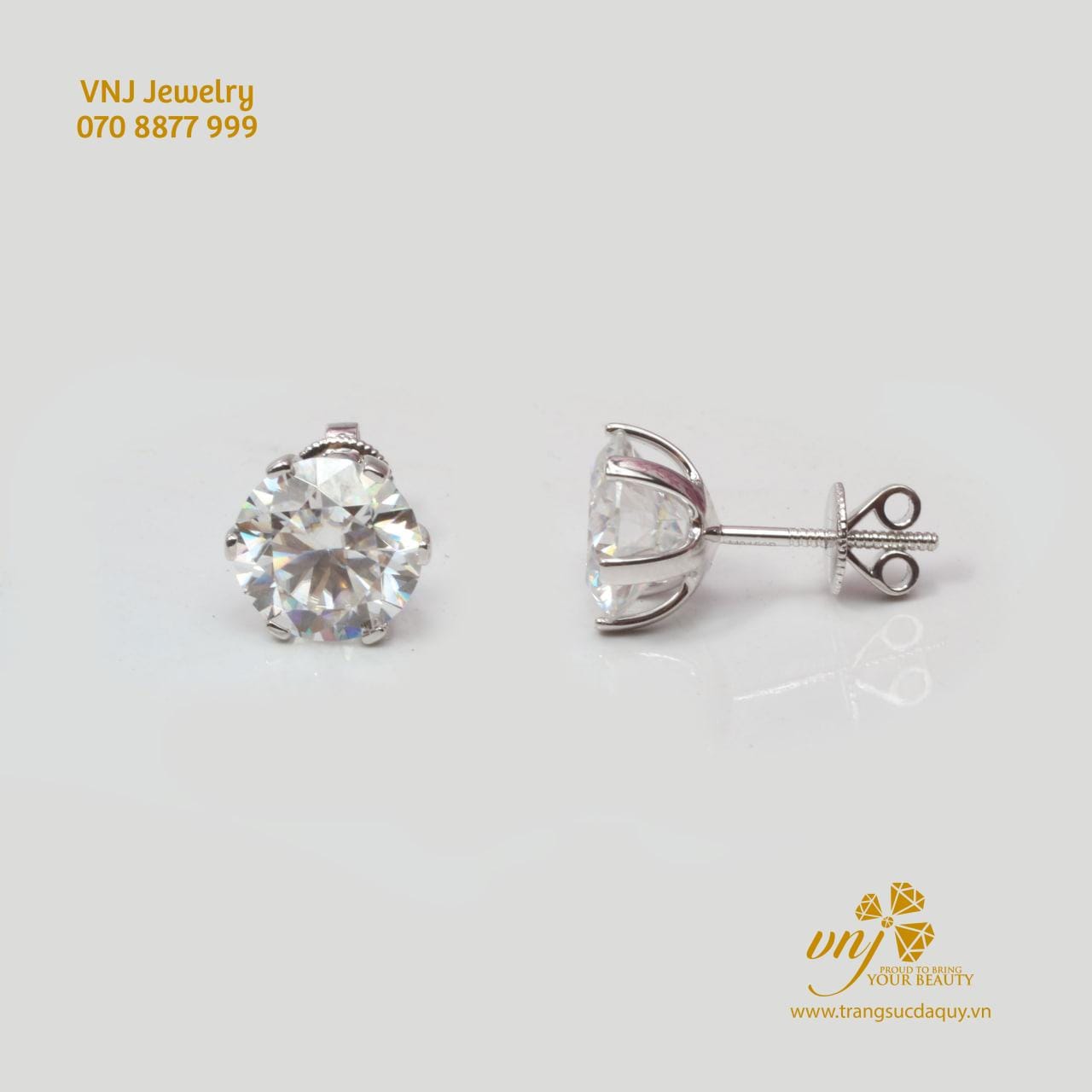 Bông Tai Moissanite BTMS9