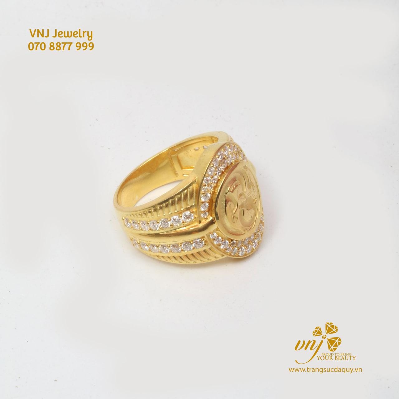 Nhẫn Nam Full Xoàn Tấm MN101