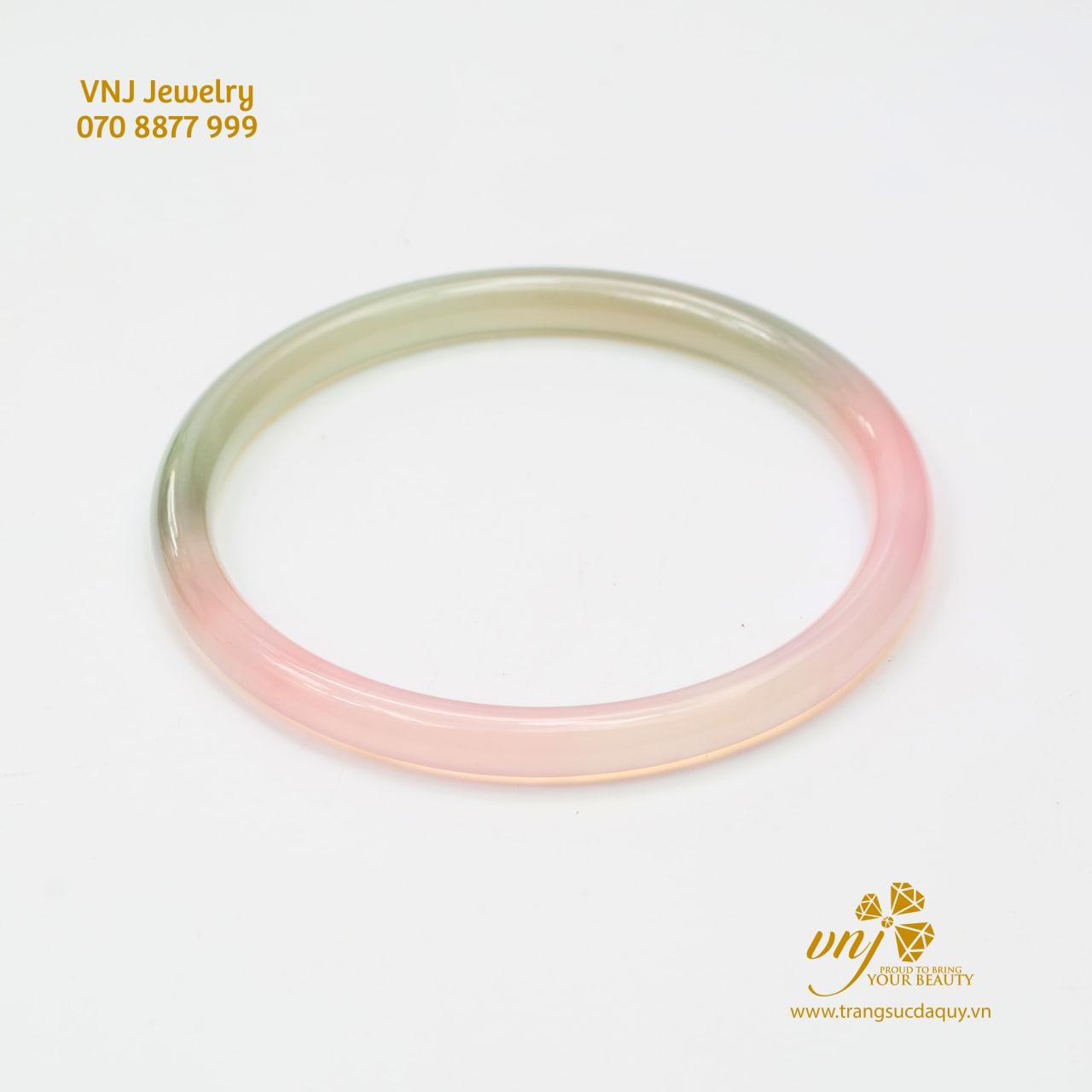 Vòng Tay Chalcedony Nguyên Khối VKMN10