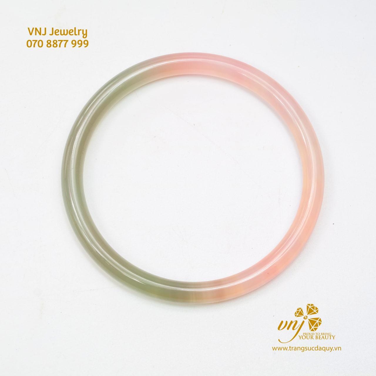 Vòng Tay Chalcedony Nguyên Khối VKMN10
