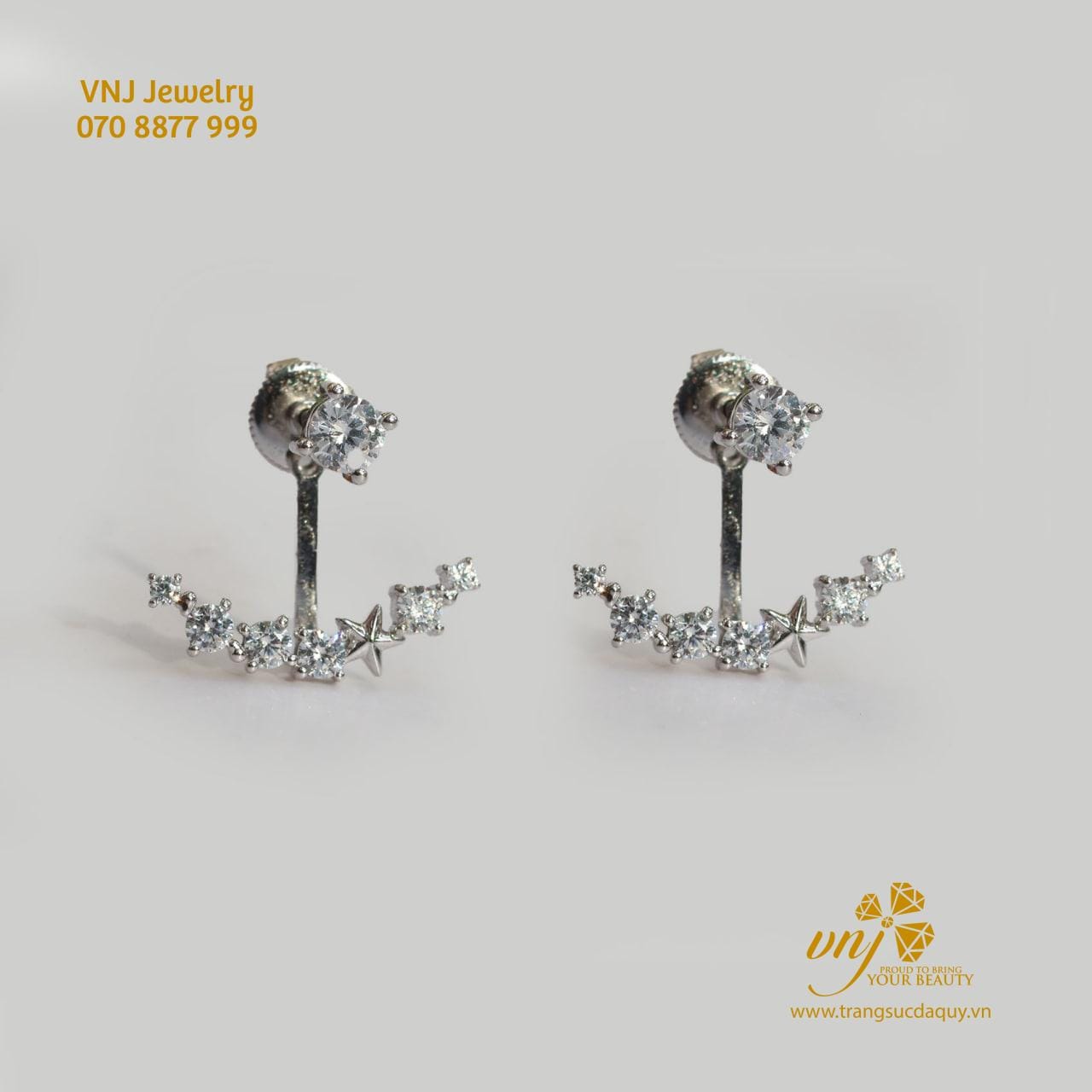 Bông Tai Moissanite 6 Chấu Btms10 (3)