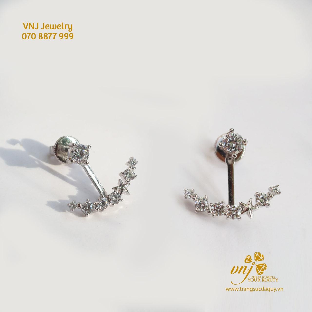 Bông Tai Moissanite 6 Chấu Btms10 (4)