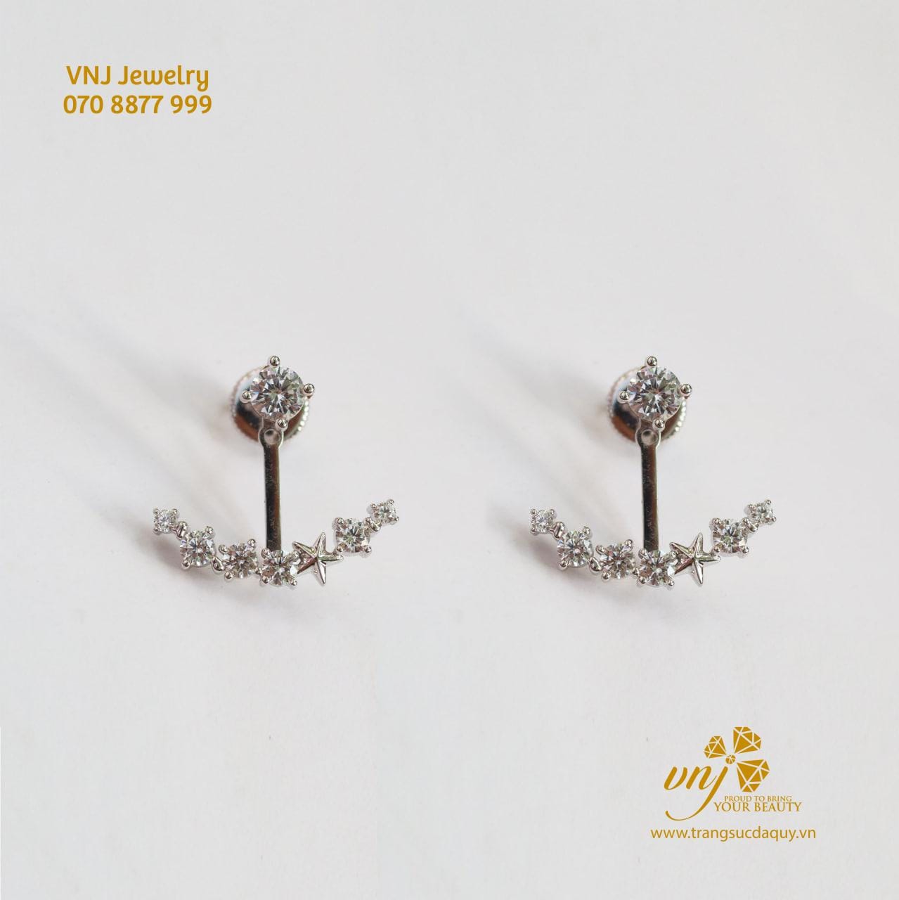 Bông Tai Moissanite 6 Chấu Btms10 (5)