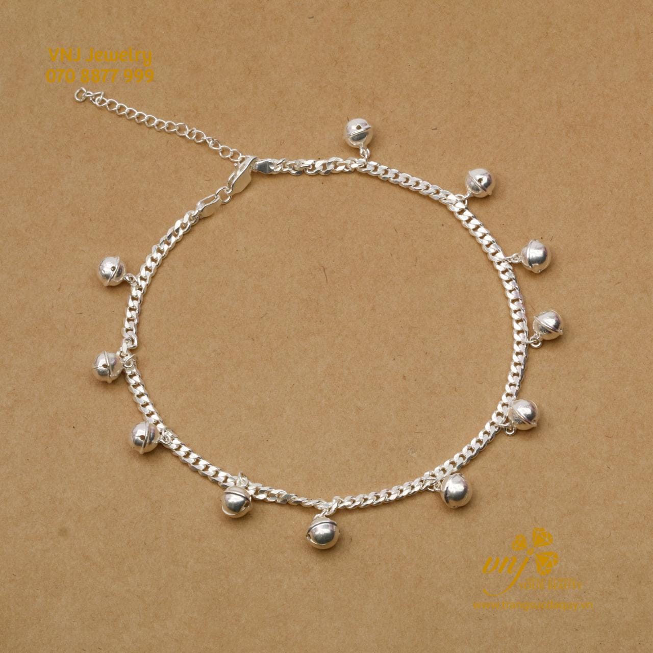 Lắc Tay Chuông Bạc