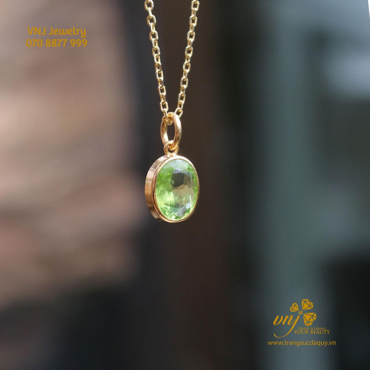 Mặt Dây Chuyền Đá Peridot Mdp4 (2)