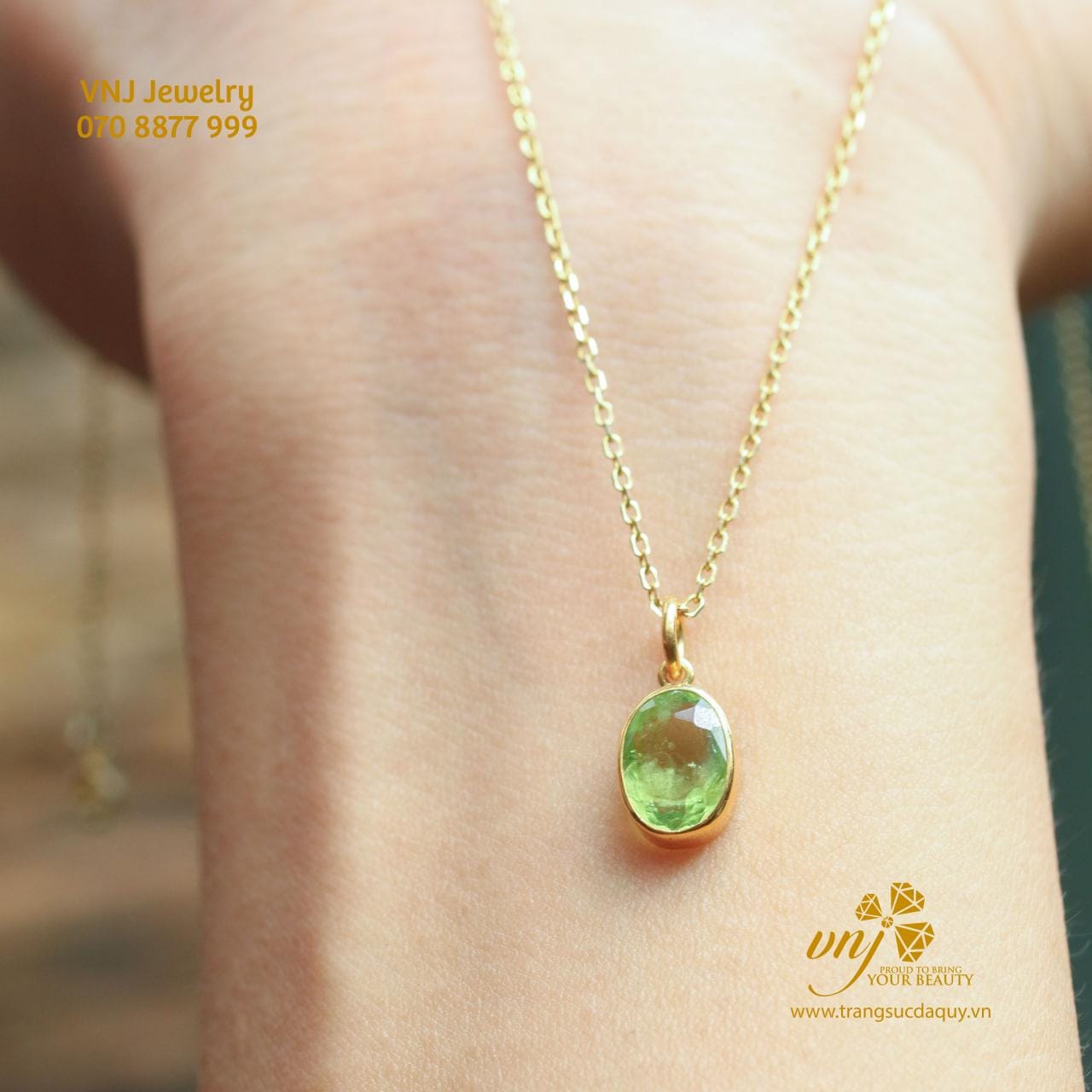 Mặt Dây Chuyền Đá Peridot Mdp4 (5)