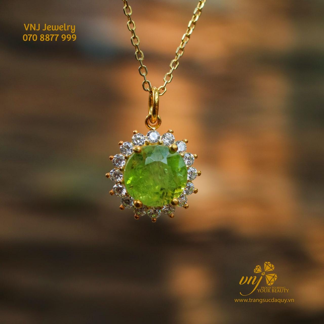 Mặt Dây Chuyền Đá Peridot Mdp6 (3)