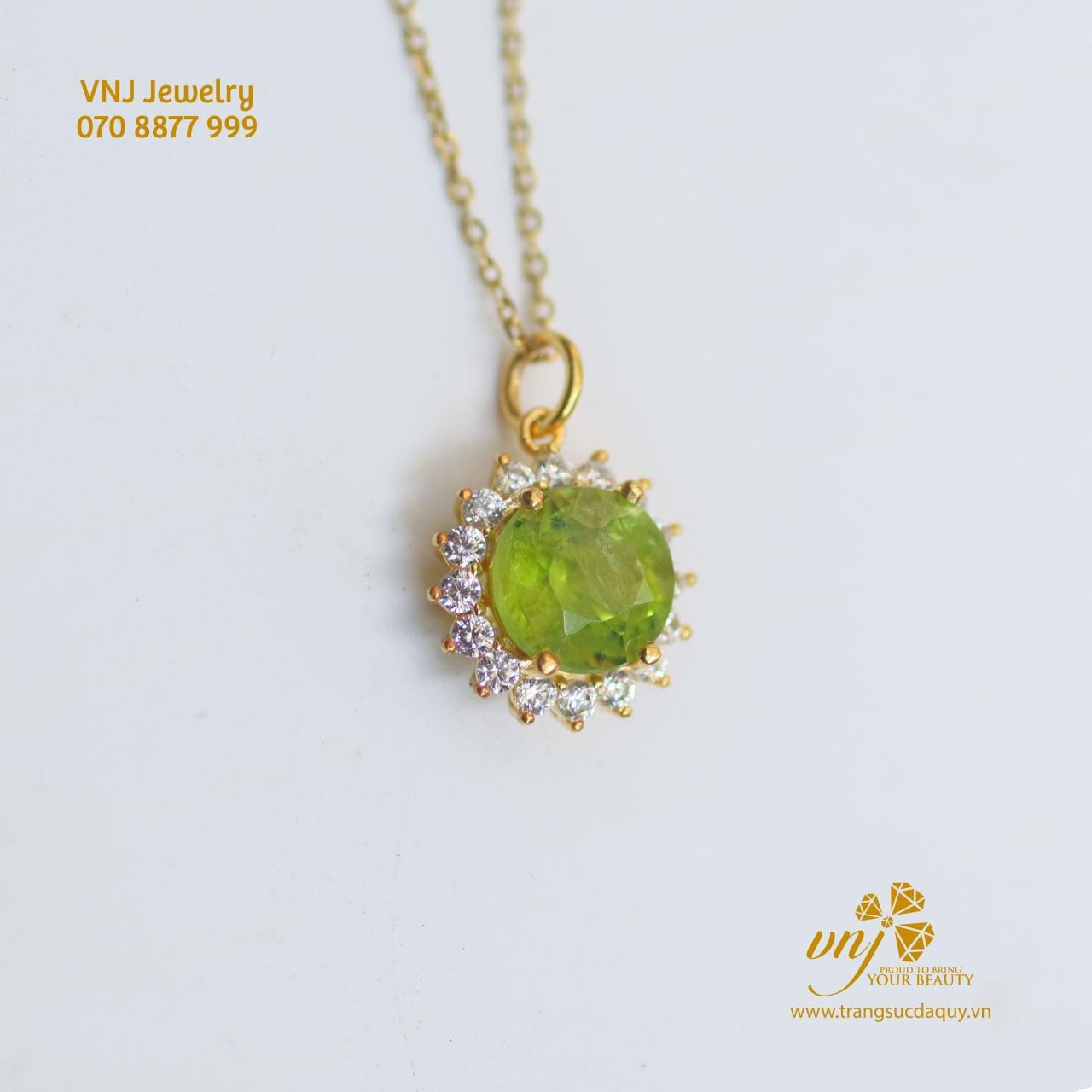 Mặt Dây Chuyền Đá Peridot Mdp6 (6)