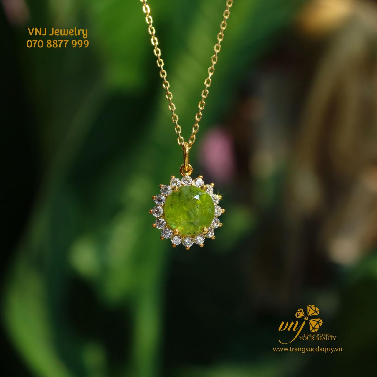 Mặt Dây Chuyền Đá Peridot Mdp6