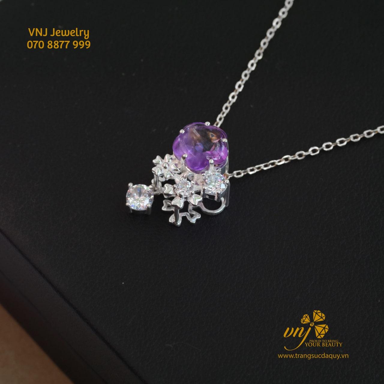 Mặt Dây Thạch Anh Tím Mdqt14 (2)