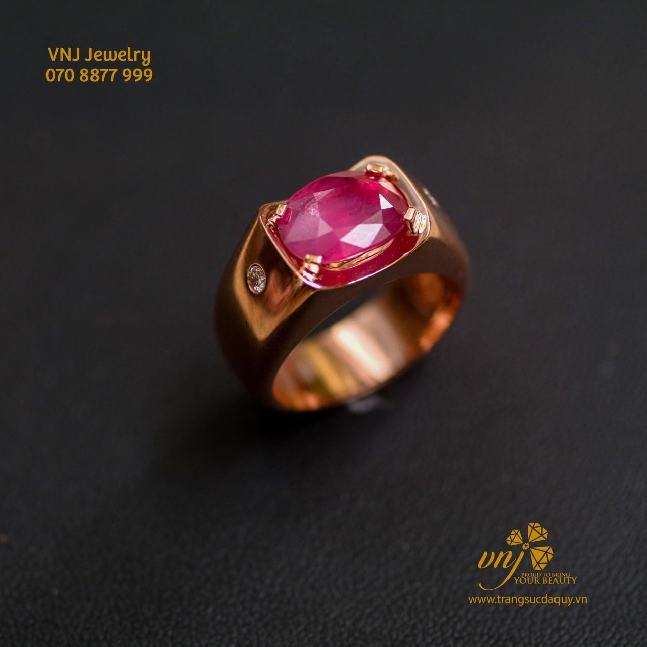 Nhẫn Đá Ruby Lục Yên Nm105 (2)