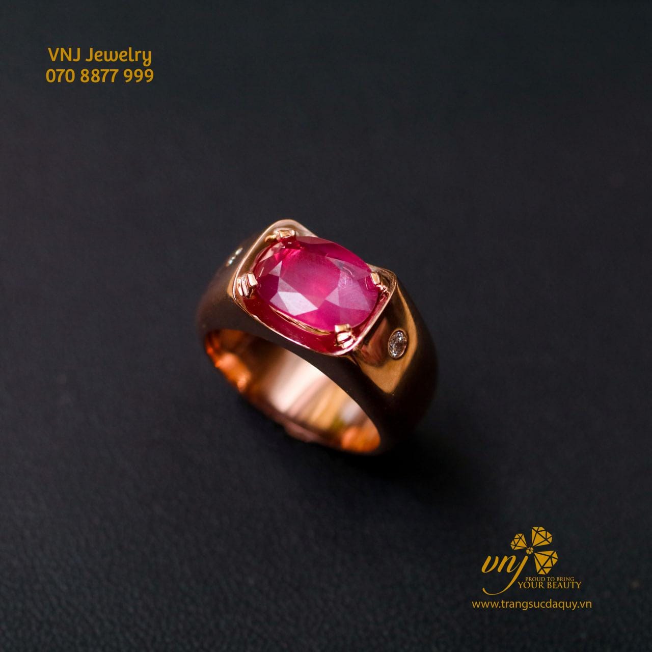 Nhẫn Đá Ruby Lục Yên Nm105
