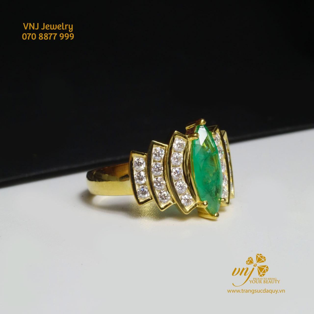 Nhẫn Emerald Thiên Nhiên Nwe105 (2)