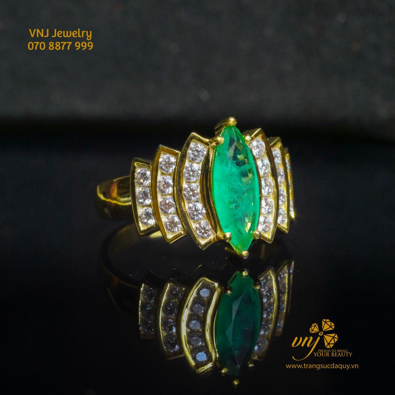 Nhẫn Emerald Thiên Nhiên Nwe105 (3)