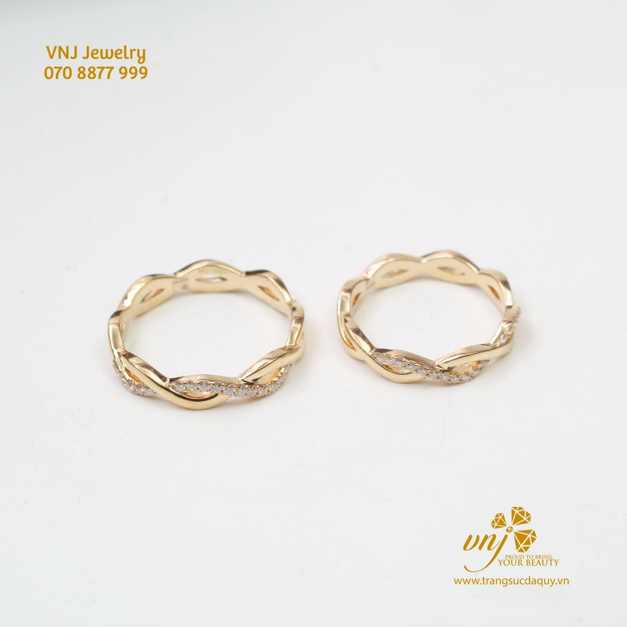 Nhẫn Cưới Twisted NC74