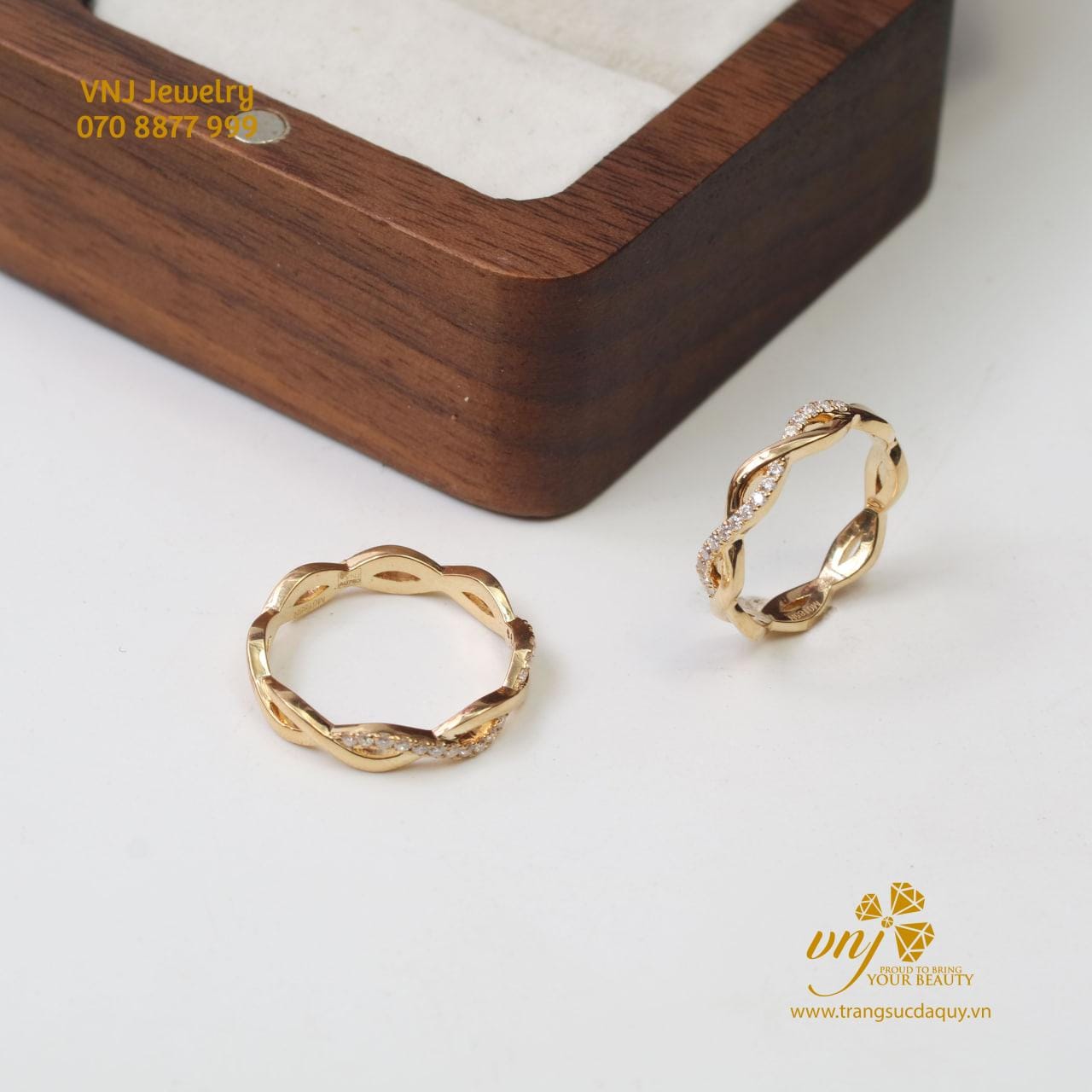 Nhẫn Cưới Twisted NC74
