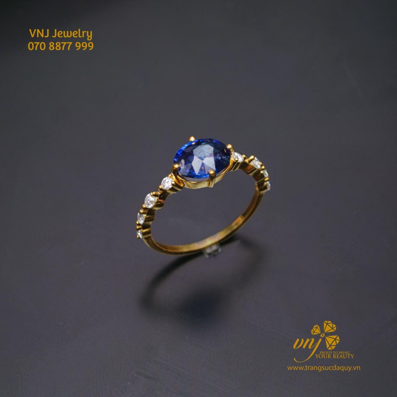 Nhẫn Sapphire Xanh NWS52