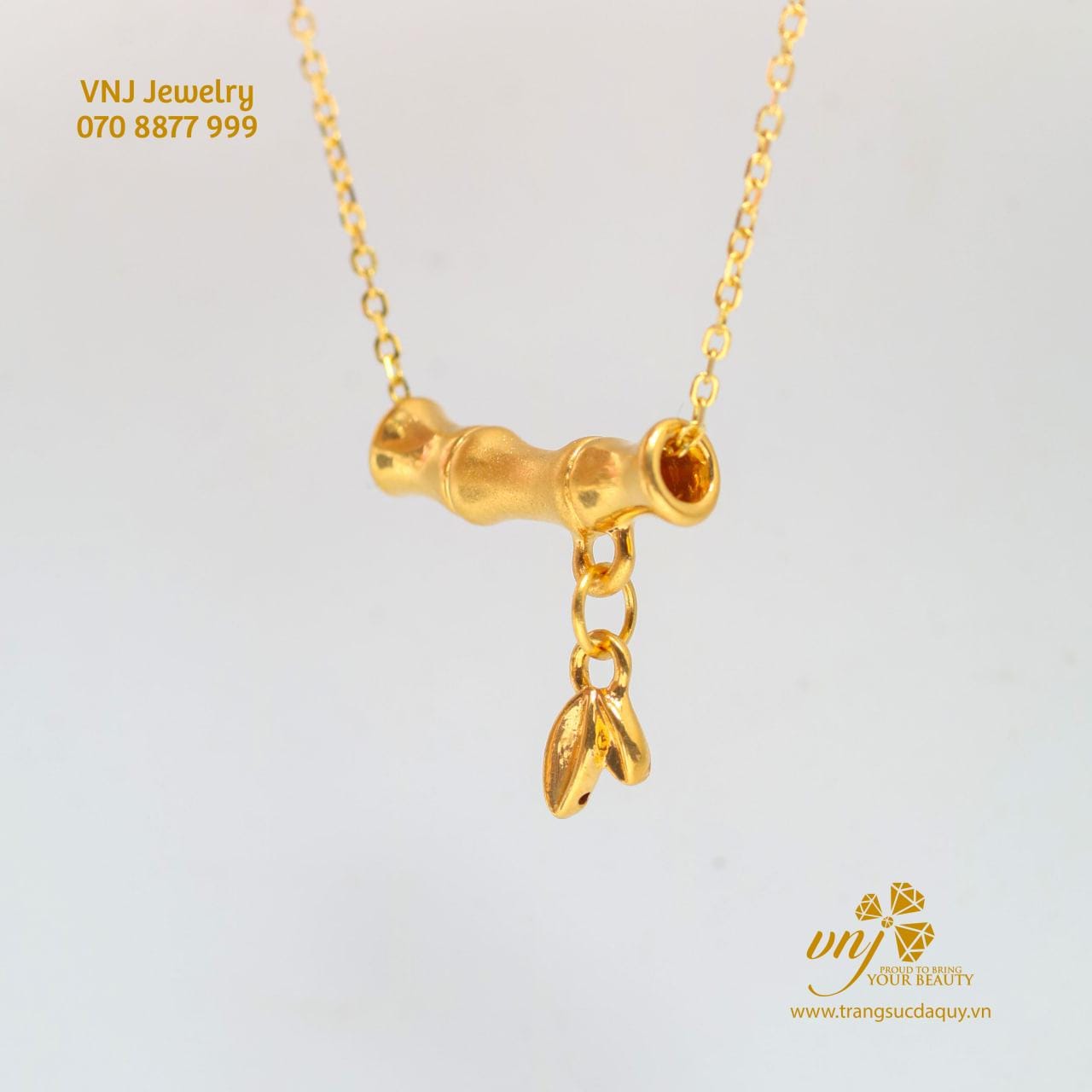 Charm Đốt Trúc Vàng 24k 9999 (2)
