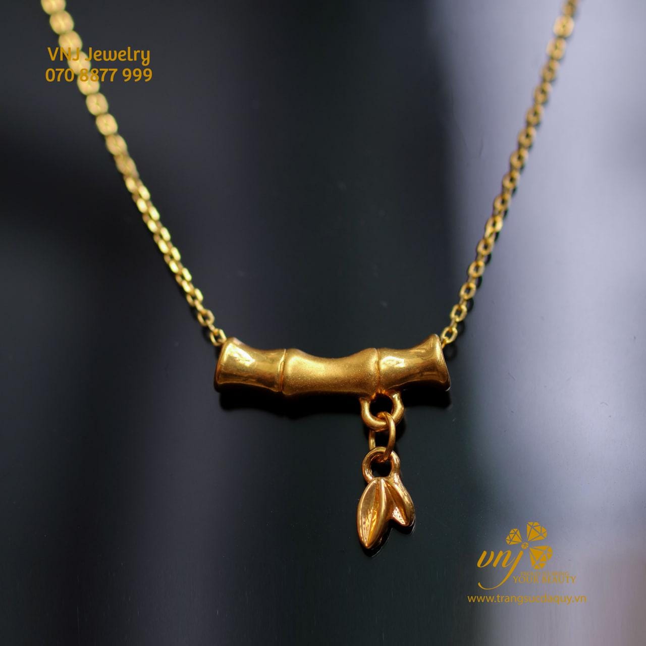 Charm Đốt Trúc Vàng 24k 9999