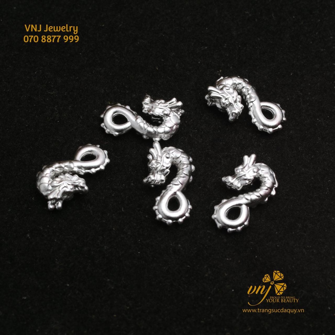 Charm Rồng Bạc 925
