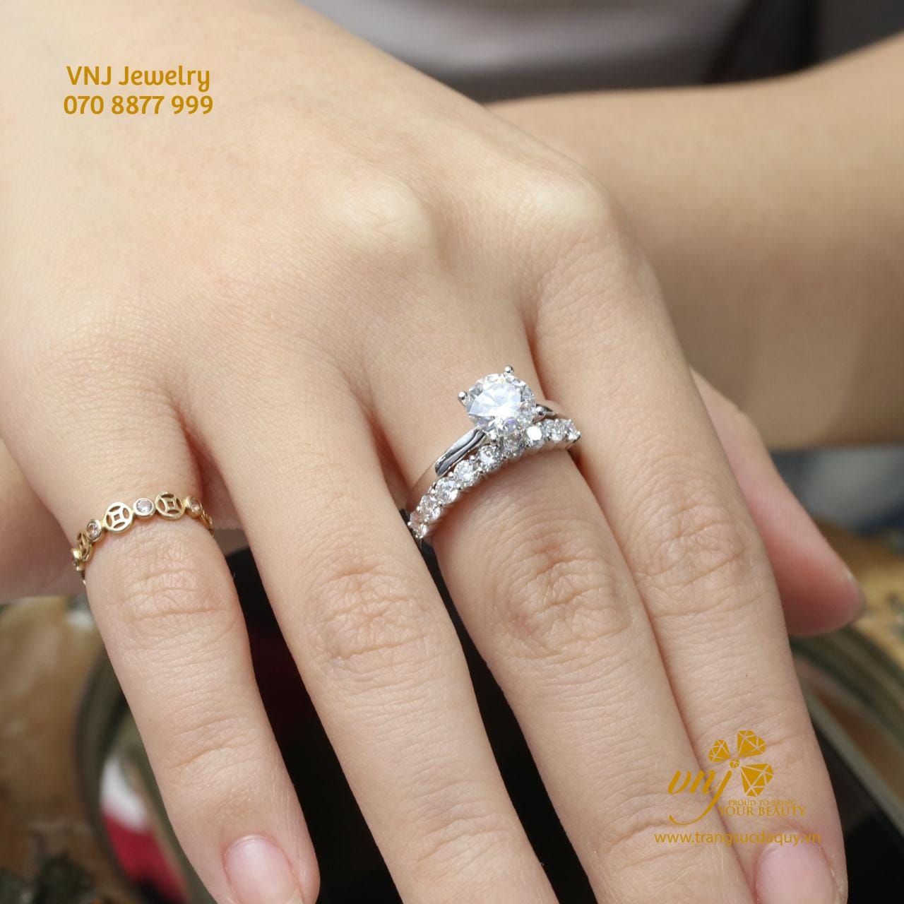 Combo 2 Nhẫn Kim Cương Nwd36
