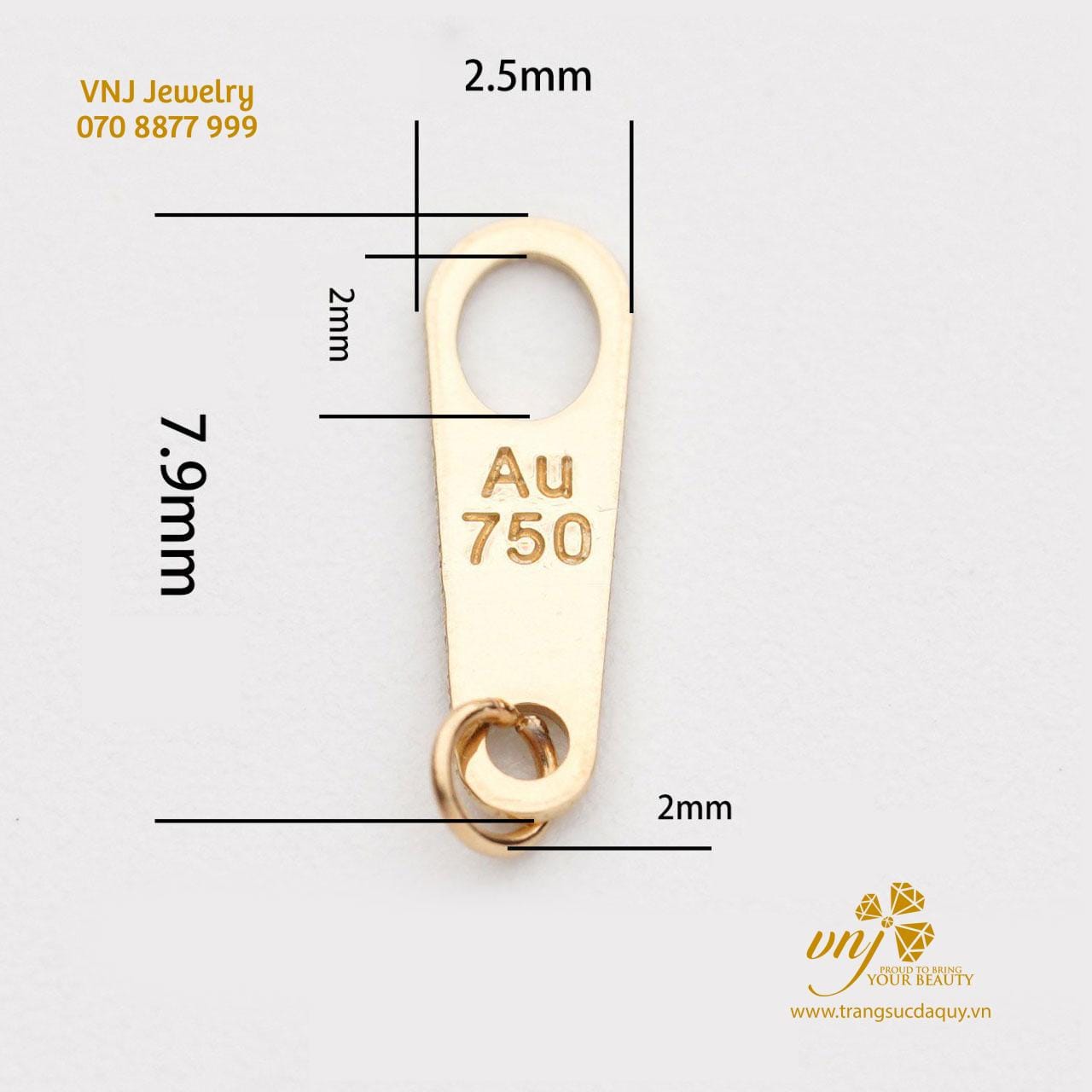 Charm Khóa Móc Cua Tròn CK09