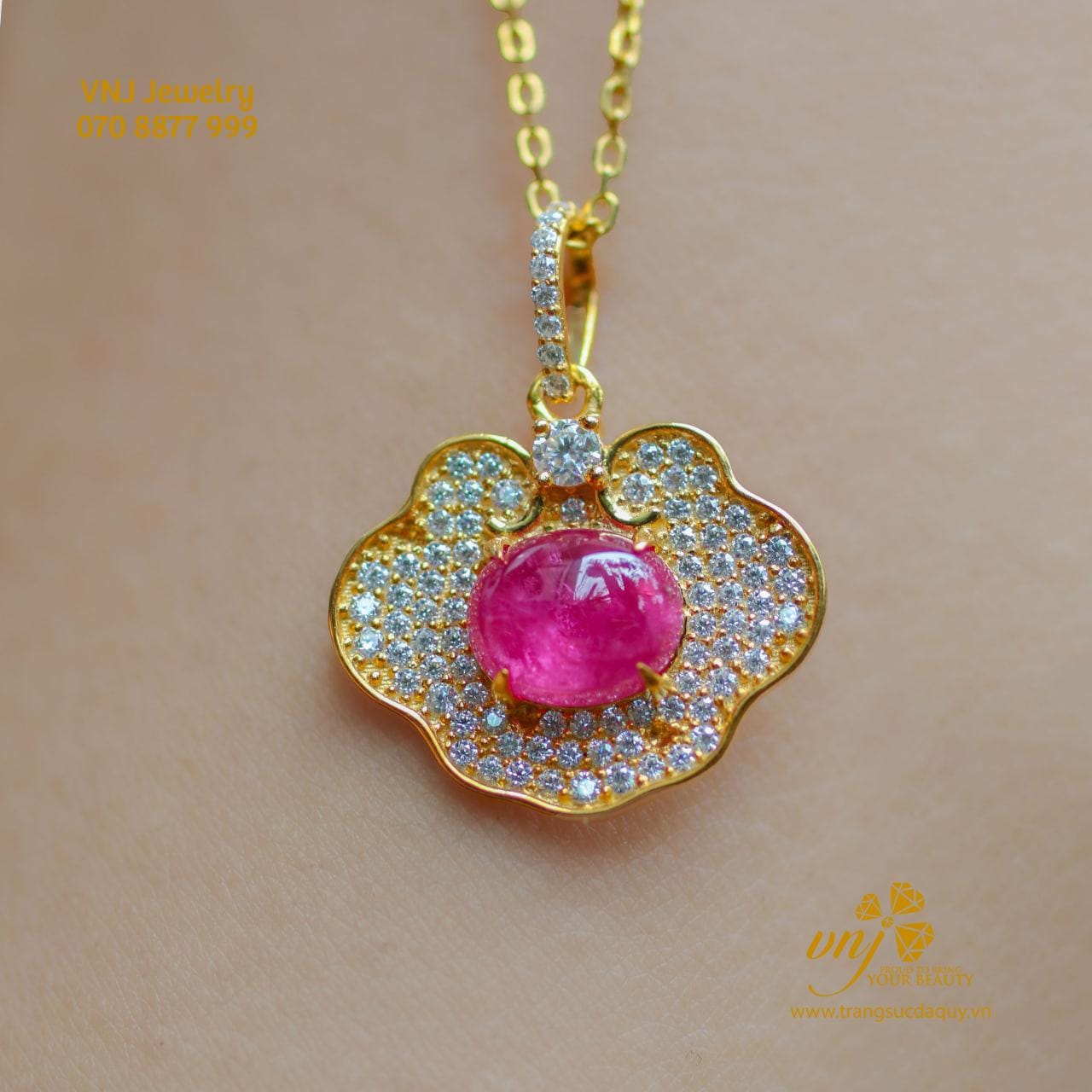 Mặt Dây Trường Mệnh Ruby Mdr18 (2)