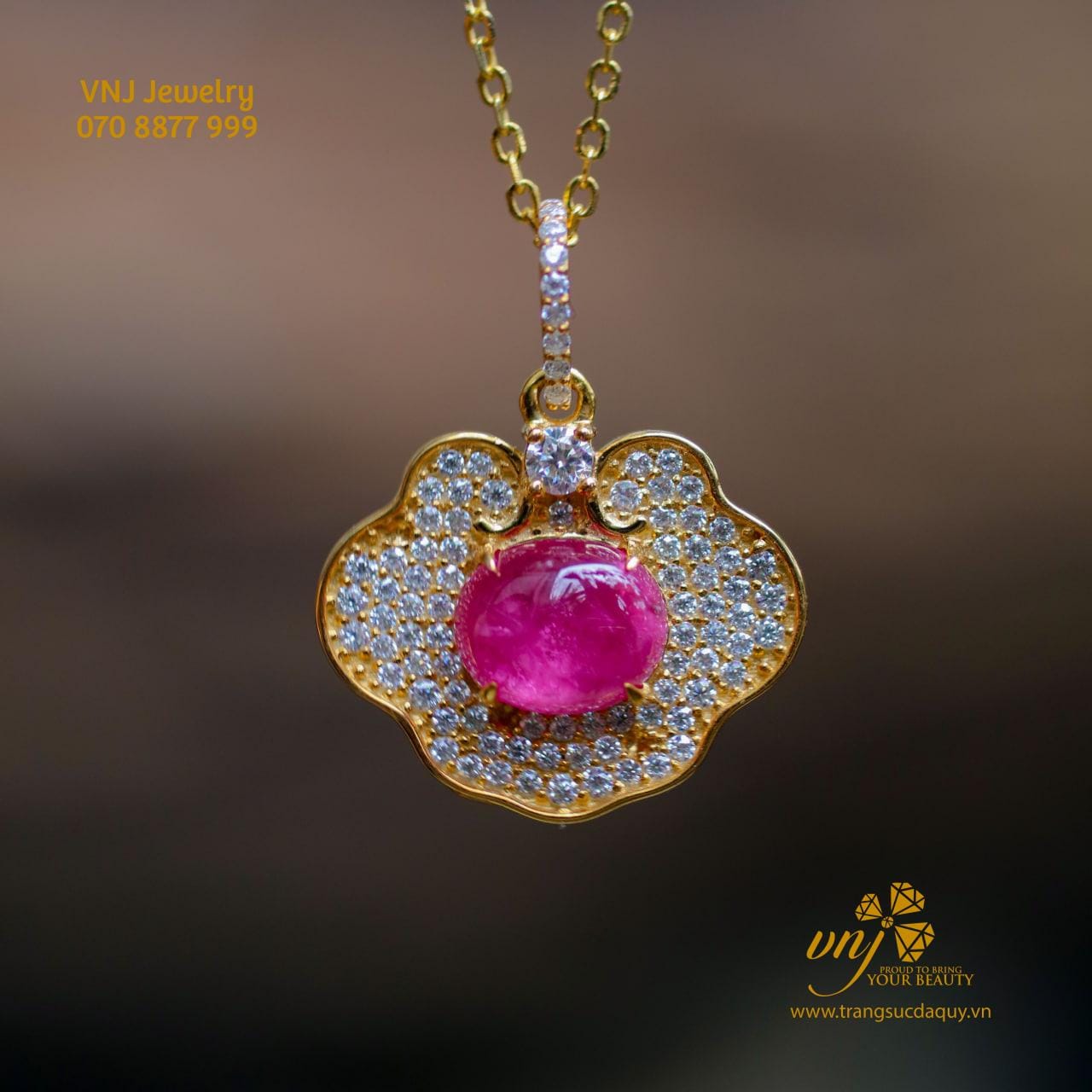 Mặt Dây Trường Mệnh Ruby Mdr18 (3)