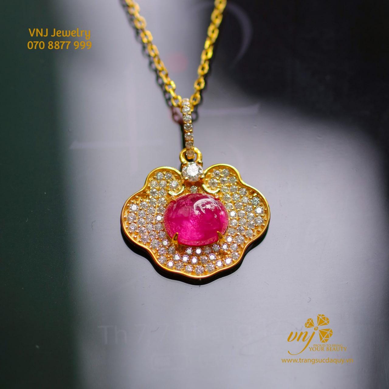 Mặt Dây Trường Mệnh Ruby Mdr18 (4)