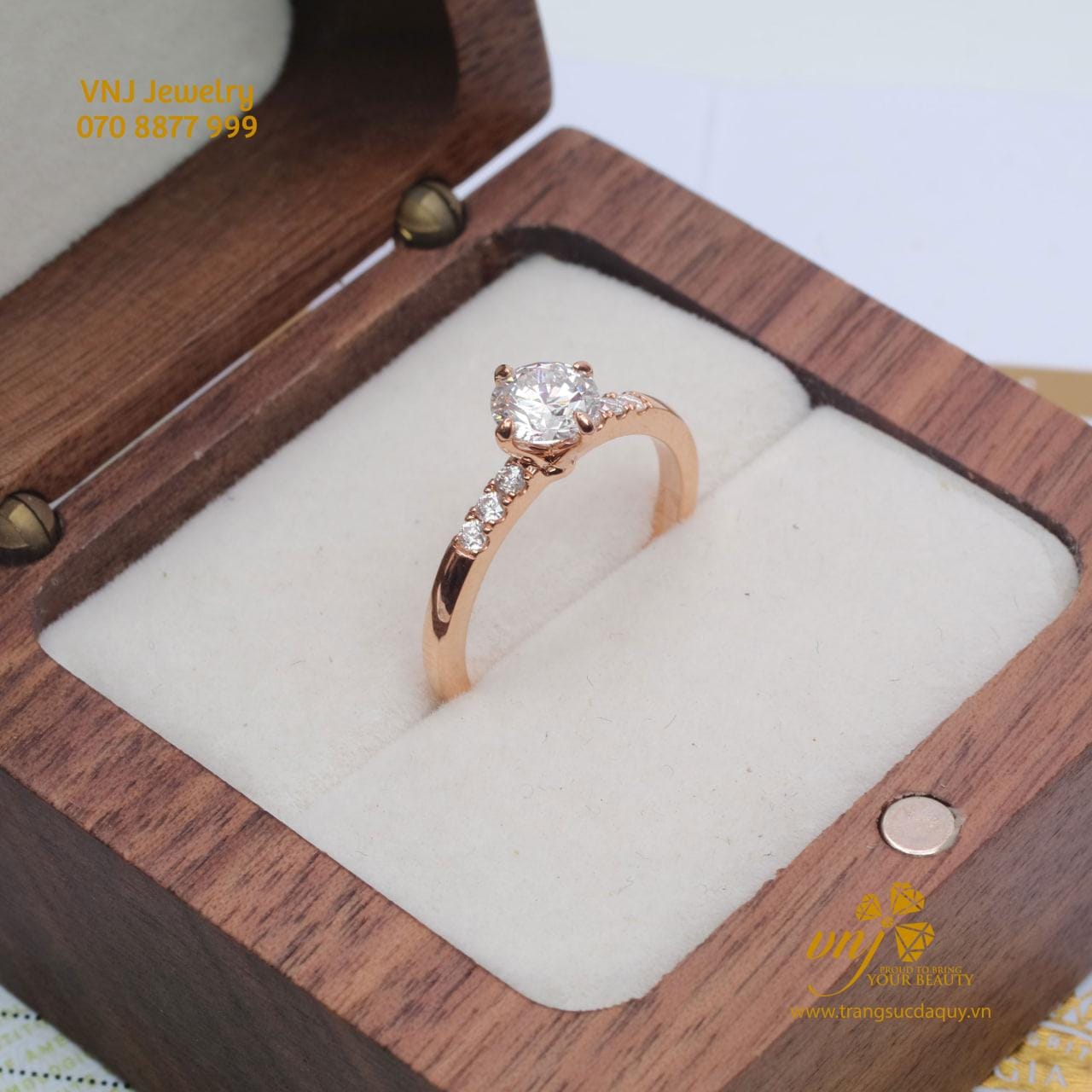 Nhẫn Cầu Hôn Kim Cương Vàng Hồng Nwd32 (3)