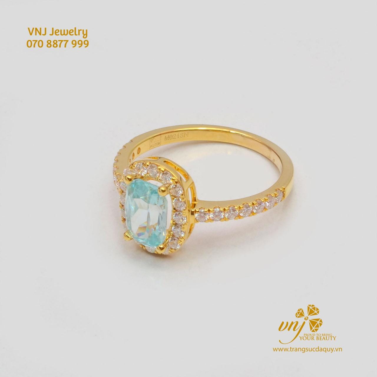 Nhẫn Pave Ring Zircon Blue