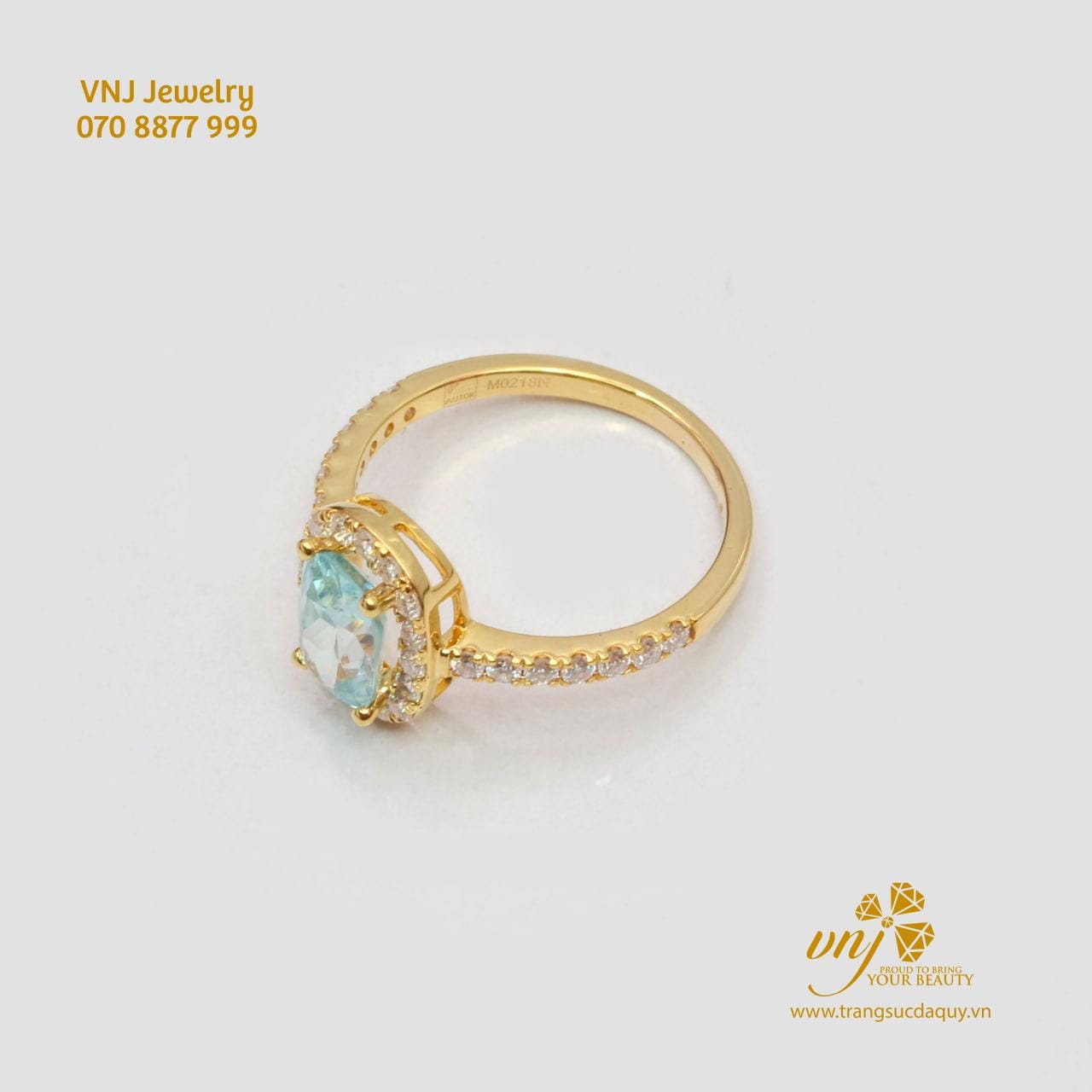Nhẫn Pave Ring Zircon Blue (2)
