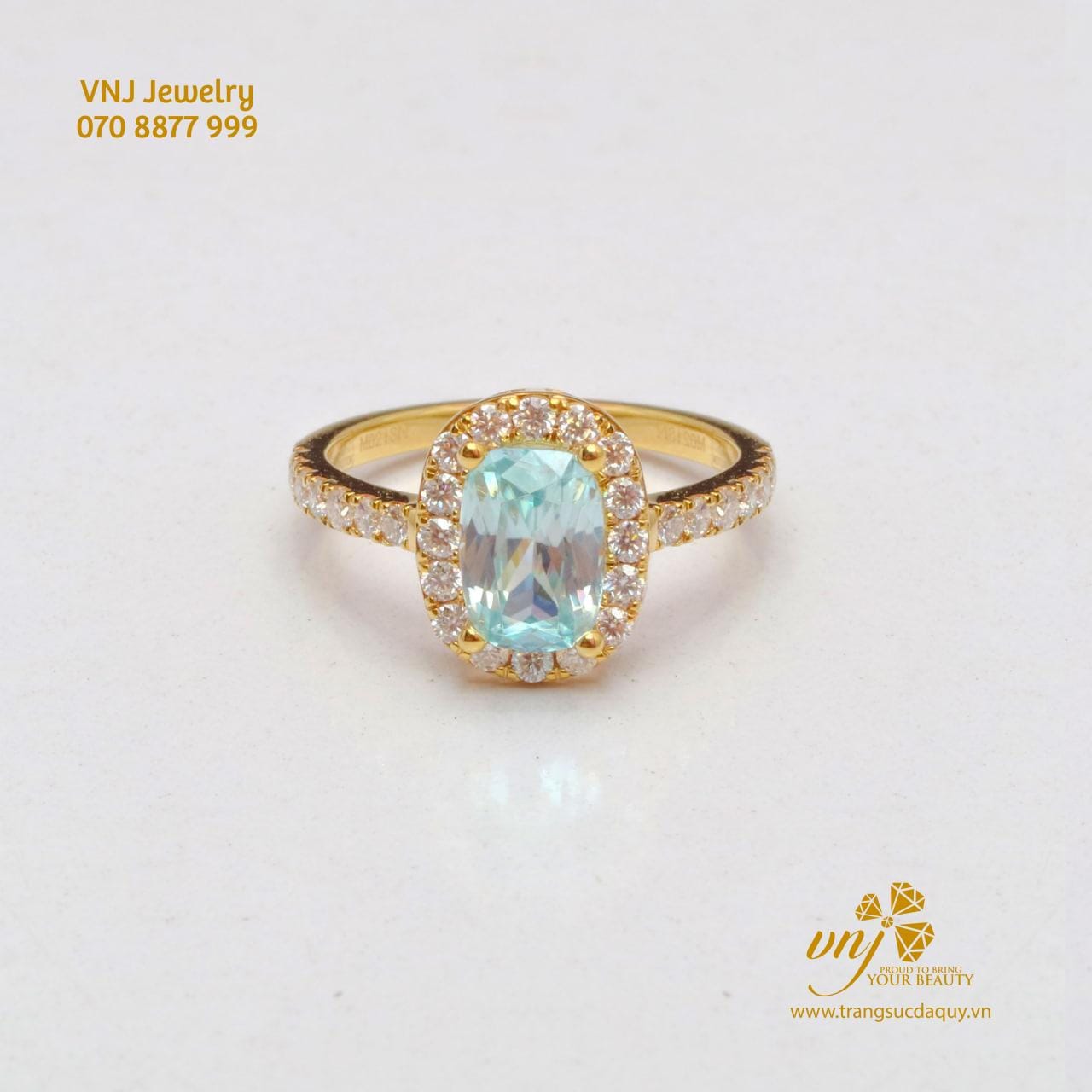 Nhẫn Pave Ring Zircon Blue