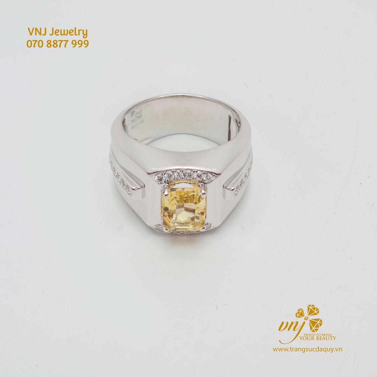 Nhẫn Sapphire Vàng Thiên Nhiên (2)