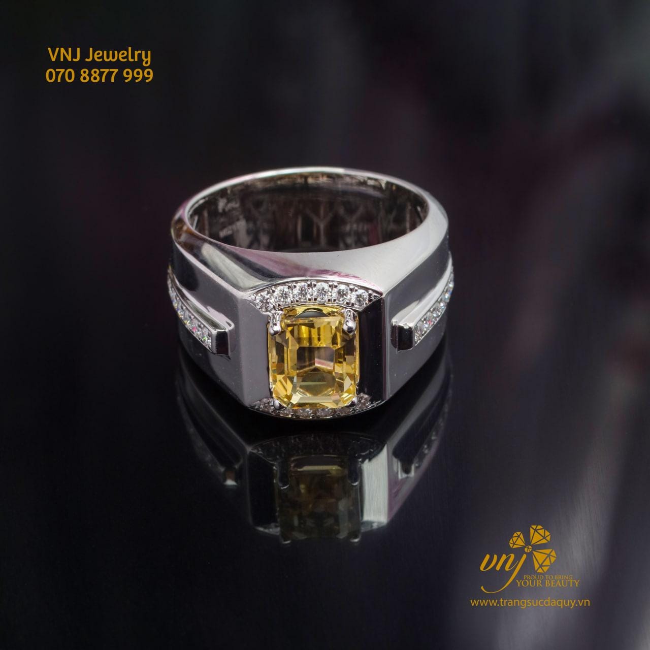 Nhẫn Sapphire Vàng Thiên Nhiên (3)