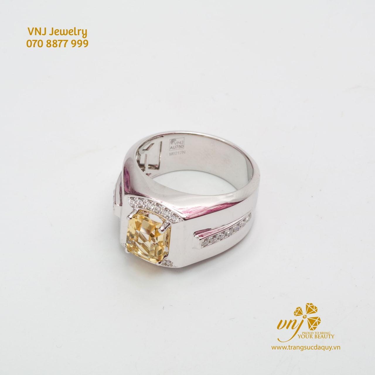 Nhẫn Sapphire Vàng Thiên Nhiên