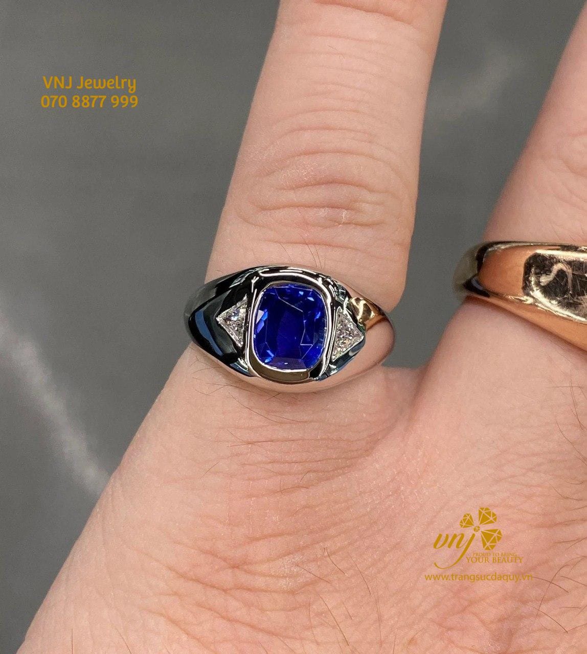 Nhẫn Sapphire Xanh Thiên Nhiên (6)