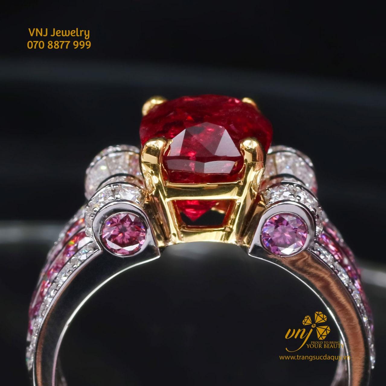 Nhẫn Spinel Đỏ Unisex Nm111 (3)
