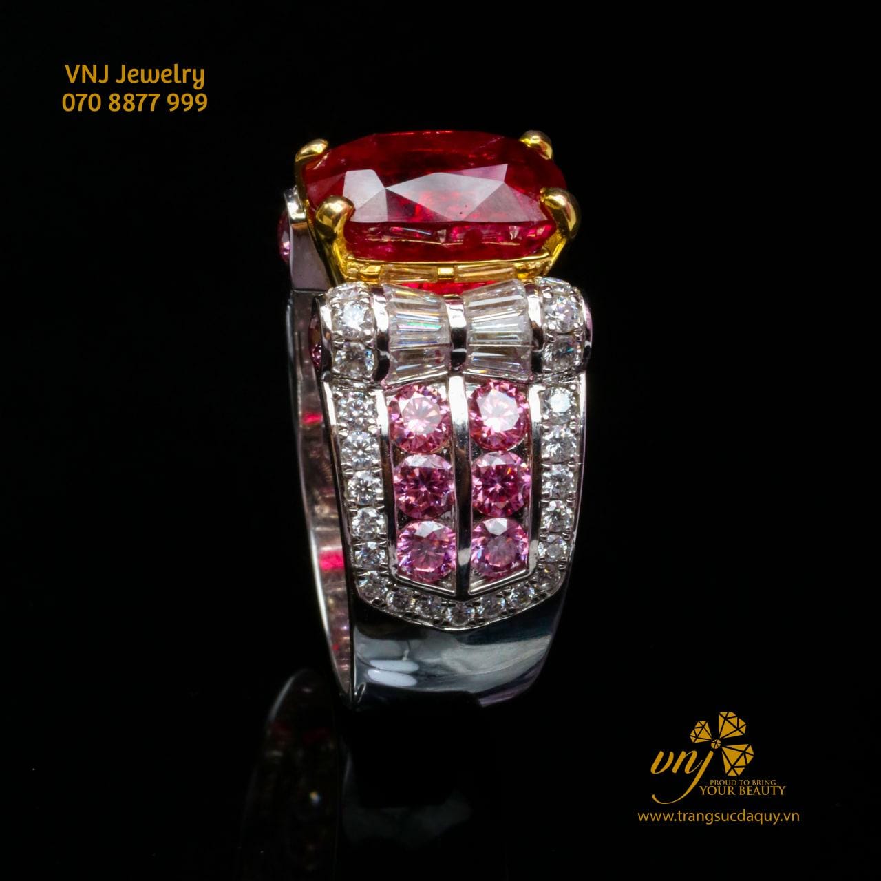Nhẫn Spinel Đỏ Unisex Nm111 (5)