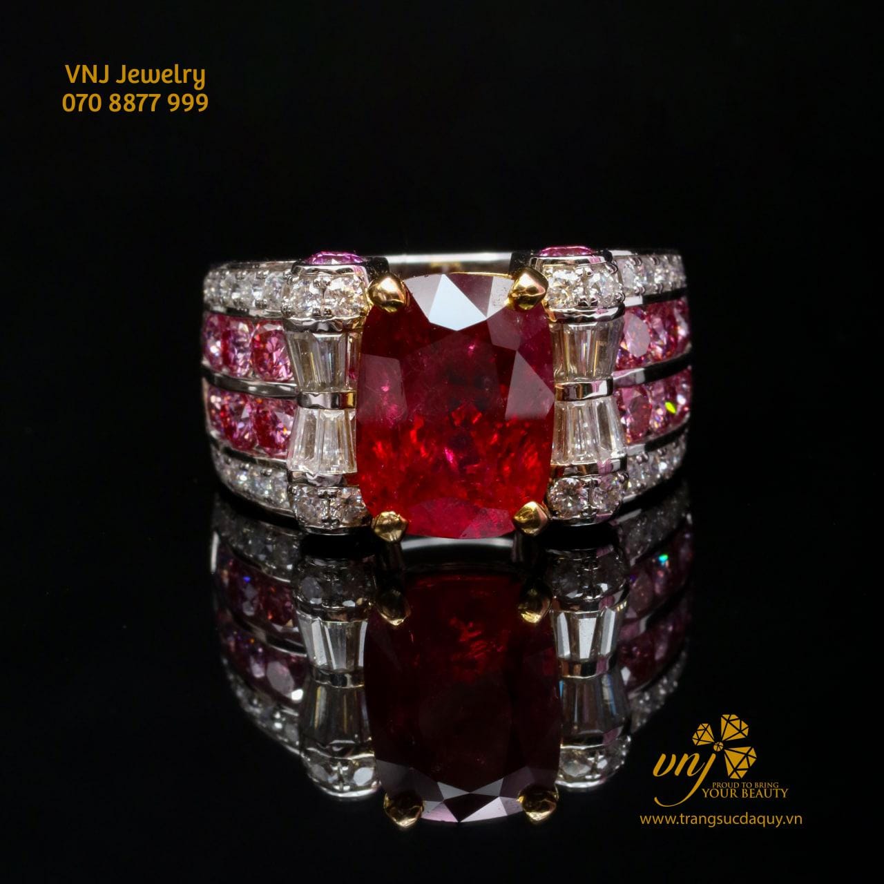 Nhẫn Spinel Đỏ Unisex Nm111 (7)
