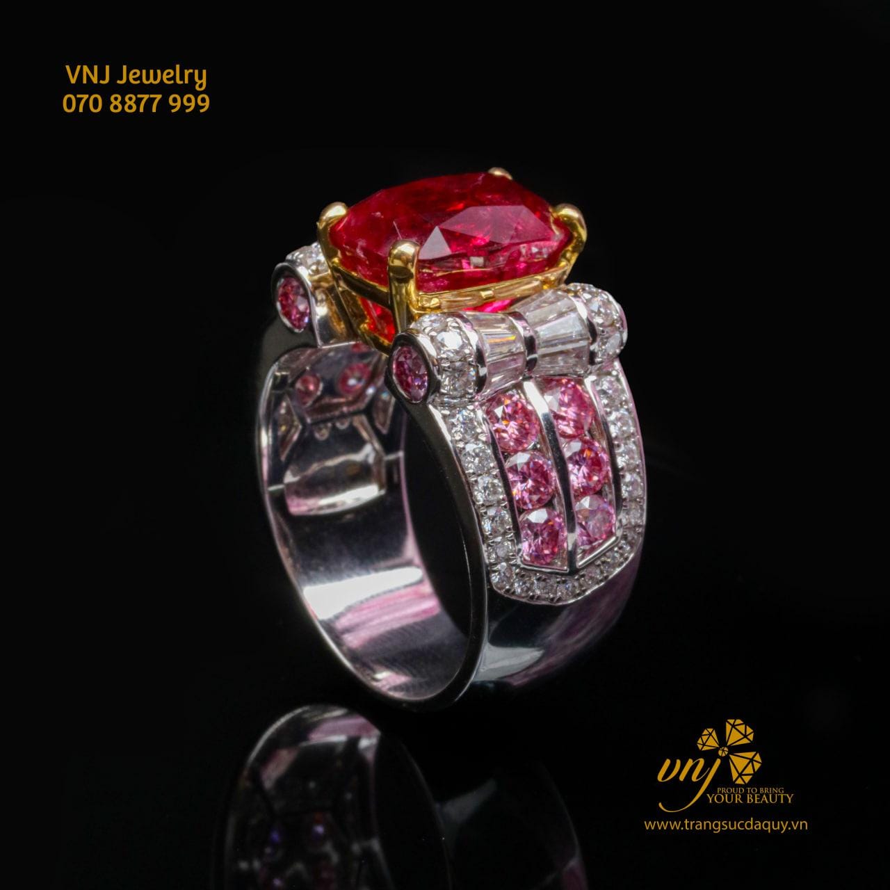 Nhẫn Spinel Đỏ Unisex Nm111 (8)