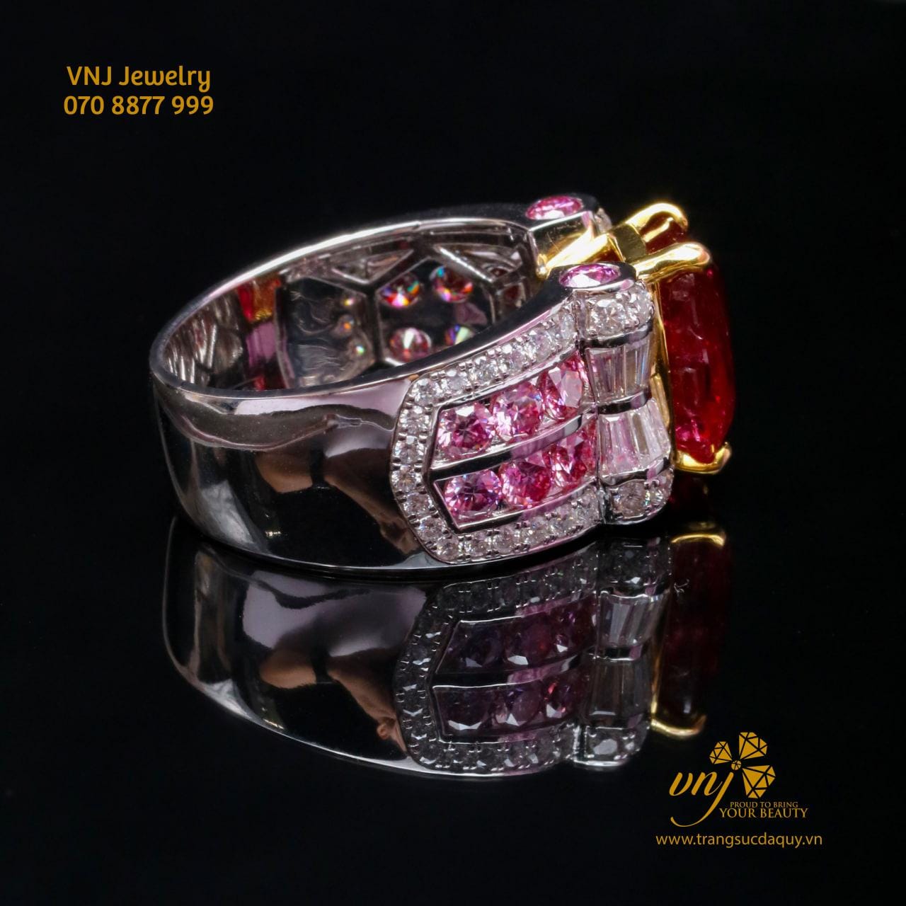 Nhẫn Spinel Đỏ Unisex Nm111