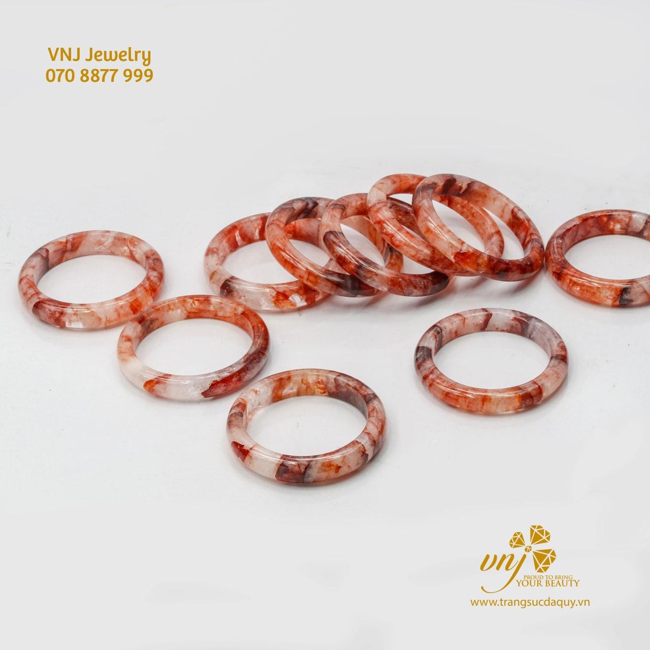 Vòng Đá Thạch Anh Ưu Linh Nâu Nguyên Khối Vku2 (2)