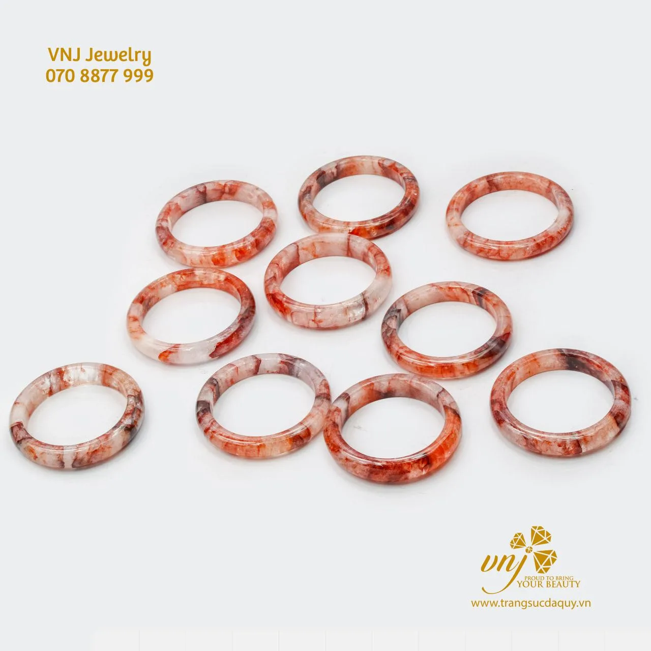 Vòng Đá Thạch Anh Ưu Linh Nâu Nguyên Khối Vku2 (3)
