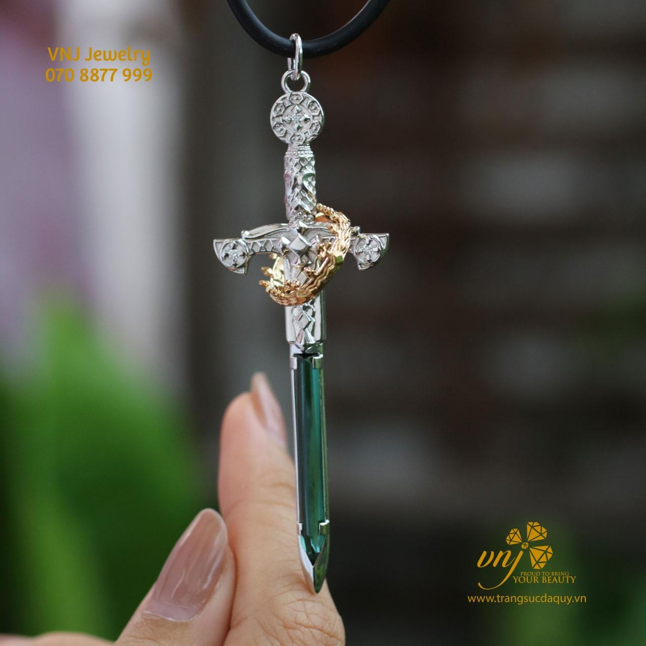 Mặt Dây Chuyền Kiếm Tourmaline (2)